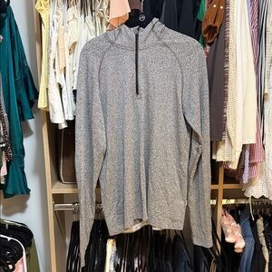 Men’s lululemon long sleeve gray hoodie size M